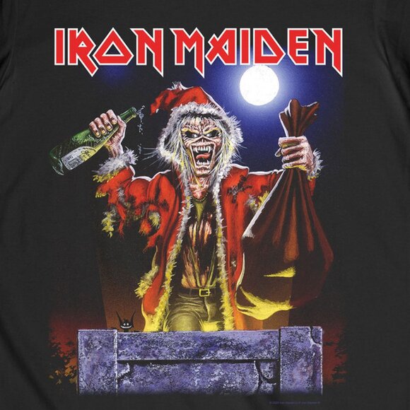 Iron Maiden No Prayer for Christmas T-Shirt Heavy Metal Band Fan Tee 99 - Picture 2 of 5